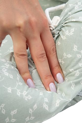 Babyjem Babynest Oyuncaklı Bebek Yatağı, Anne Baba Yanı Bebek Uyku Yastığı, Yeşil - Görsel 3