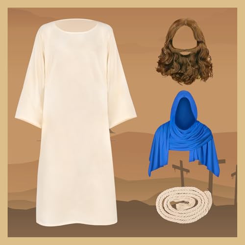 Disfraz Completo Jesus Niños 3-4 Años Azul miniatura 3