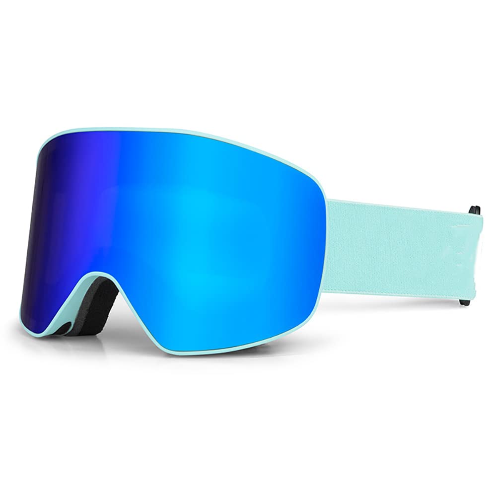 Lunettes de ski, lunettes de snowboard, lunettes de ski pour enfants, avec verres antibuée à double couche, adaptées aux hommes, aux femmes et aux adolescents, équipement de ski, de patinage, de