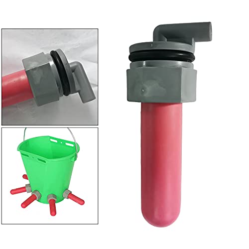 Kesoto Bucket Nipple Animal Plastic Sheep Lamb Feeding Bucket Teats Lamb Feeder 5 cm