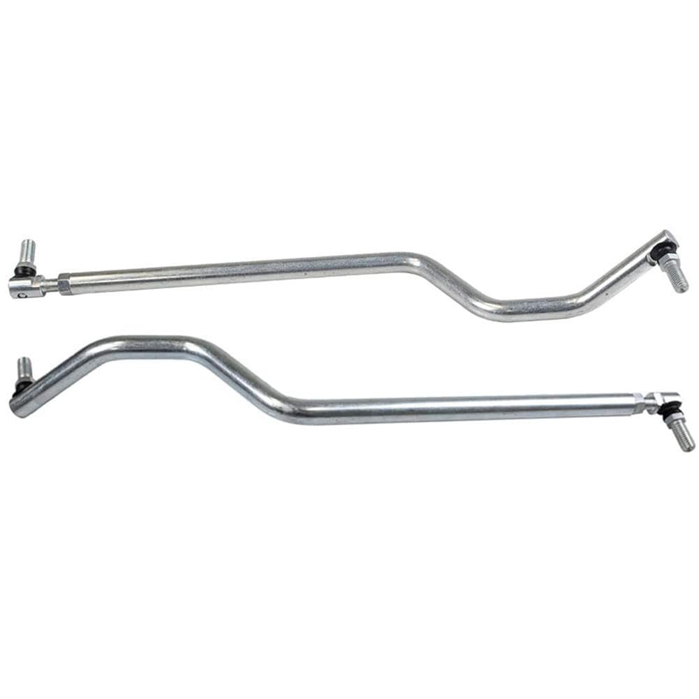 Set di anelli di trascinamento sterzo sinistro e destro in acciaio cromato con dadi di bloccaggio, compatibili con John Deere L100 L105 L107 L108 L110 L111 L118 L120 L130 G110, codice articolo