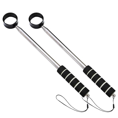 9 Feet Aluminum Alloy Golf Ball Retriever Telescopic Black for Water Golf Ball Picker Grabber Golf Accessories