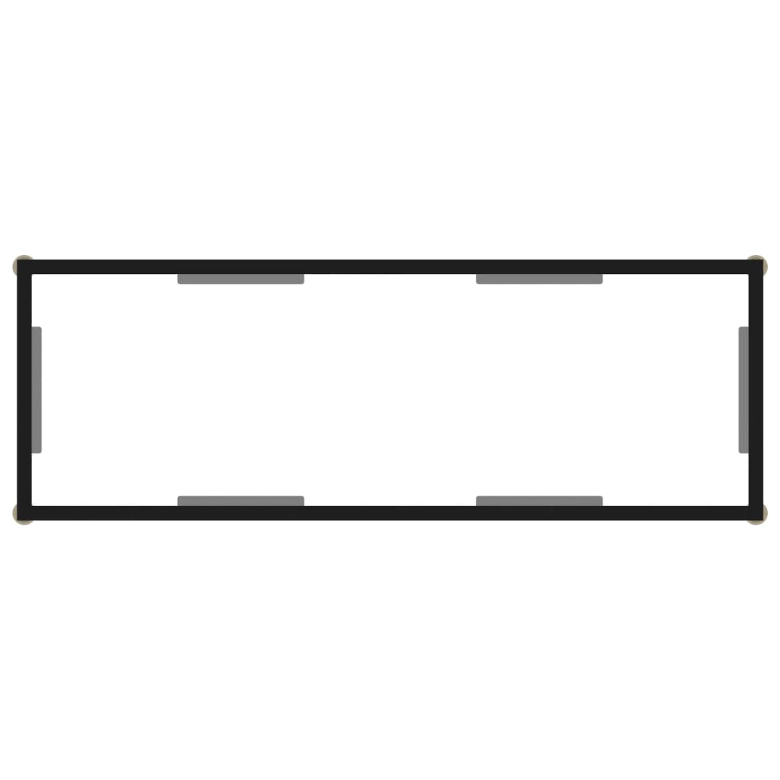 Homgoday Mesa de Consola Transparente Vidrio Templado 100x35x75 cm Mesas auxiliares de salón,Mesa Consola Recibidor Mueble de Entrada Estrecha Clásica