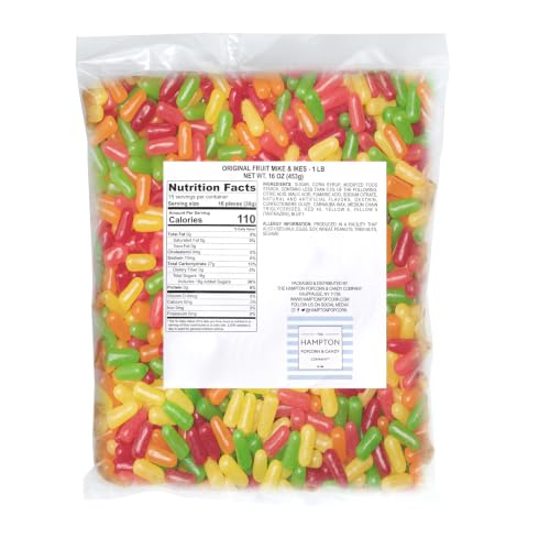 Image of Mike and Ike Original Fruits Candy, 1 Pound, Vending Machine Candy