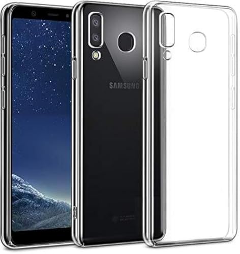 Image of COVERBLACK Soft Rubber Back Cover Compatible Model for Samsung A8 Star - Transparent