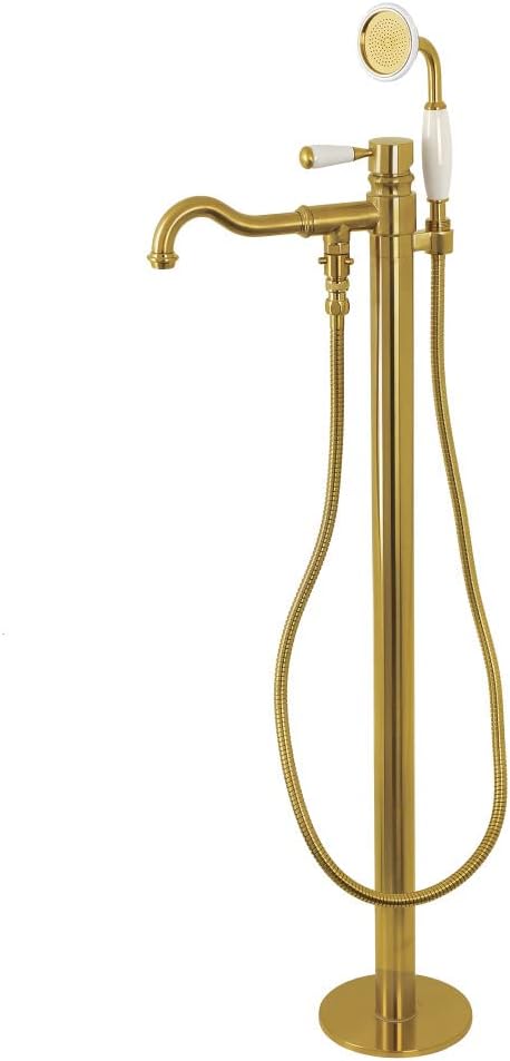 Kingston Brass KS7137DPL Paris Tub Faucet, Brushed Brass 43.25 x - B082VWKS3N