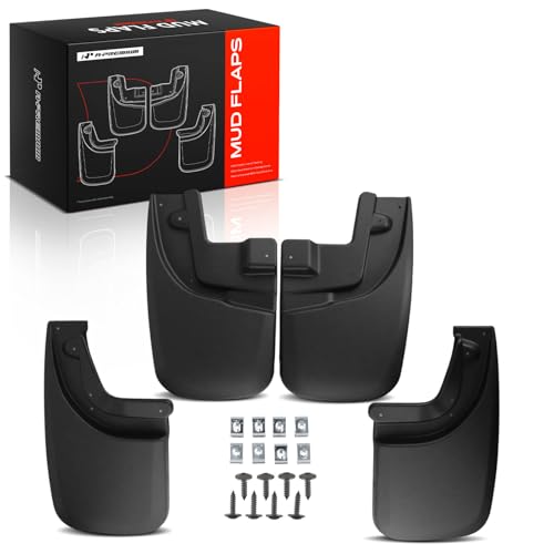 A-Premium Mud Flaps Compatible with Toyota Tacoma 2005-2015 Pickup(with Fender Flares) No Drilling Required Mud Guards with Hardware Accessories Set of 4 Front and Rear