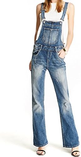Clothing Blue Flares Bib Denim Overalls 