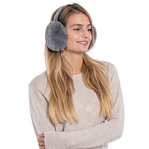 Simplicity Women's Ear Muffs Foldable Men Women Plush Ear Muffs Winter For Outdoor Snowboarding Women's Earmuffs Ear Warmers For Men, Dark Grey #TOP2