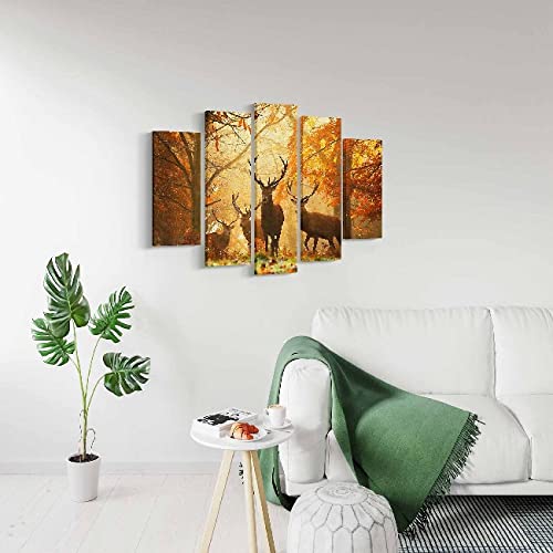 Tableau chevreuils l'esprit de la forêt s'invite dans votre maison - 2