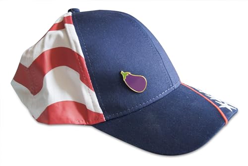 Image of Novel Merk Vegetable - Eggplant, Tomato, & Other Lapel Pin, Hat Pin & Tie Tack Set - Clutch Back
