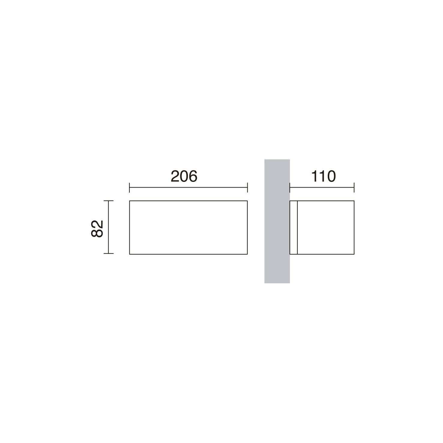 Apli. ISORA LED 2x8,7W 2x780lm 2em blBLANCO