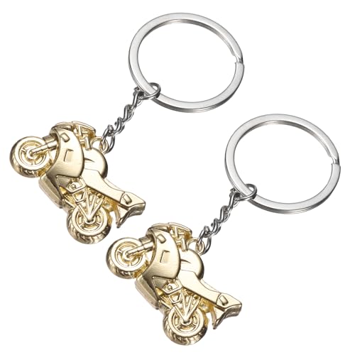 Llavero de metal para motocicleta con acabado premium pulido de alta resistencia