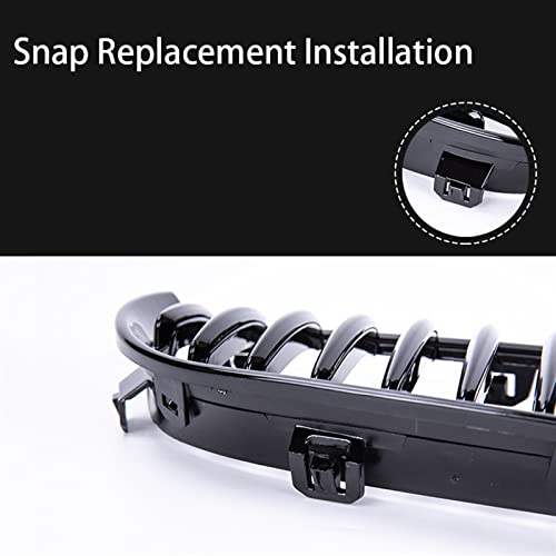 Grilles de calandre rein noir brillant pour BMW Série 3 E90 E91 accessoires auto avant