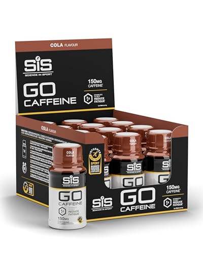 Science in Sport GO Caffeine Pre Workout Booster 12 x 60ml Cola - Shots de cafeína con 150 mg de cafeína por shot, pre-entrenamiento con valiosas vitaminas B2, B12 y magnesio