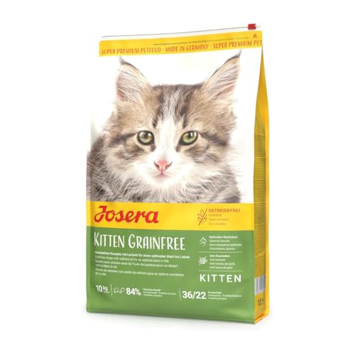 Image of JOSERA Kitten Grainfree Kitten | Premium Dry Food for Adolescent Cats and Cat Mothers in the Brewing Season | Poultry & Salmon Oil | Grain-Free | Cat Food (2 Kg x 1)