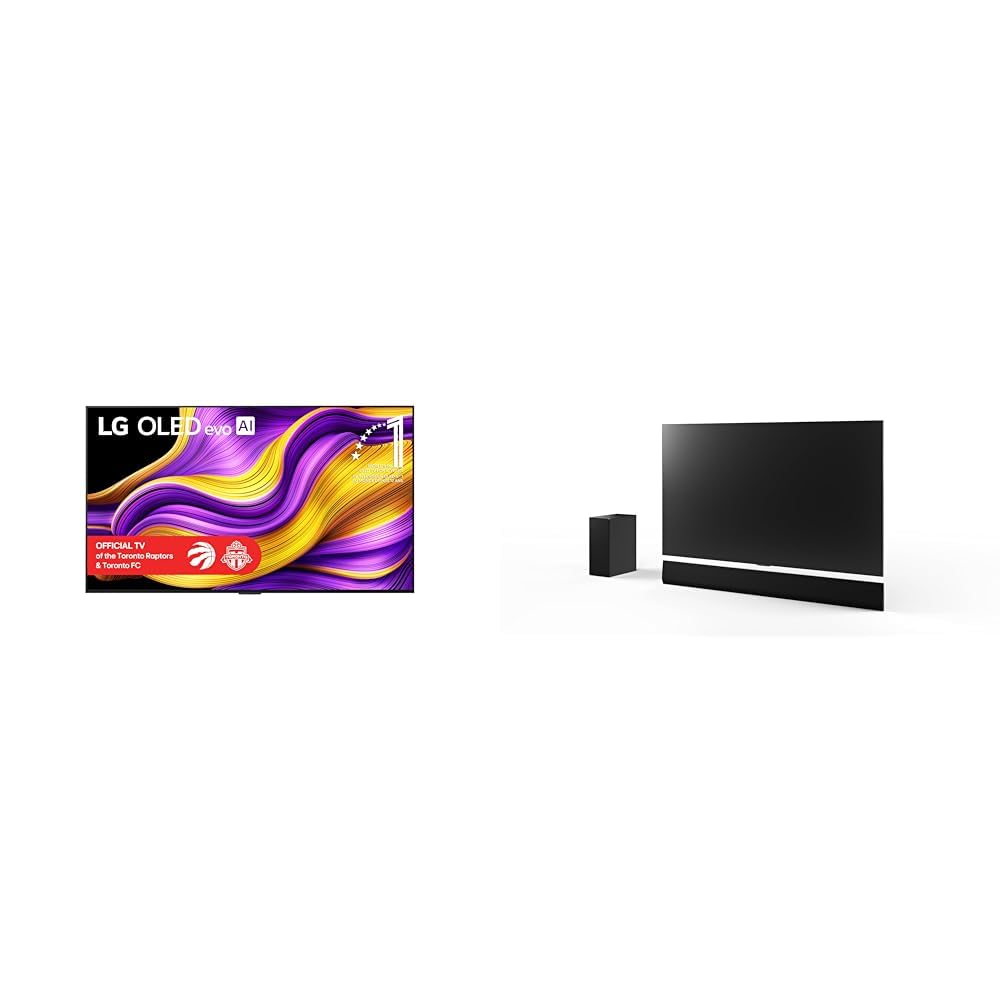 LG 83-Inch G5 OLED evo 4K Smart TV and, LG SG10TY (OLED G Series Matching) 3.1 ch. Soundbar with Dolby Atmos