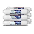 6 T33 Inline Coconut Grade Activated Carbon Pre/Post Membrane Filters for Taste and Odor Reduction WELL-MATCHED with AICRO, K2533JJ, FT15, IC-100A