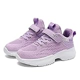 Zapatillas Niña Bambas Sneakers de Tenis Deporte Zapatillas para Chicas Antideslizante (Violeta, 37)