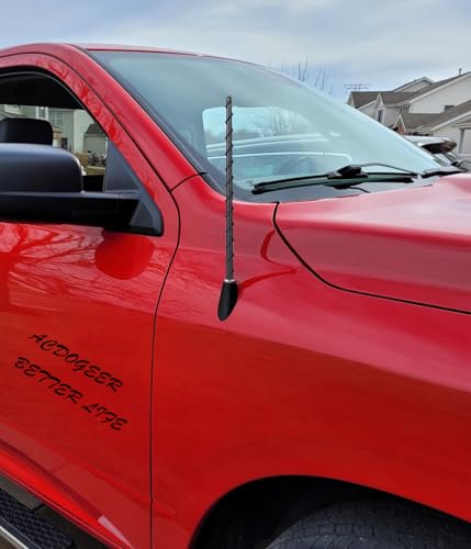 Image of 7-inch Ford Bronco Short Antenna, Fits for Ford Bronco Full Size and Sport All Models 2021 2022 2023 2024 2025 2026, 7 Inch Spiral Radio Antenna for Bronco Accessories 2021-2026