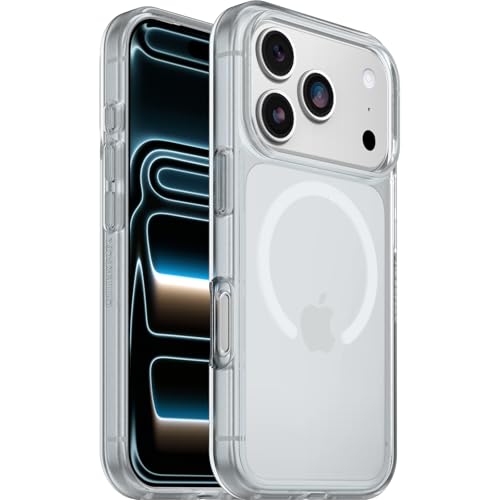 Otterbox React Series MagSafe Funda para iPhone 17 Pro, Resistente a Golpes y caídas,Ultra Fina, Protectora,Testada con los estándares Militares anticaídas, Transparente