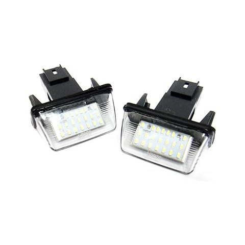 RZG 2x LED Licence Number Plate Light White Canbus For Berlingo C3 C4 C5 Saxo Xsara 206 207 306 307 308 407 5008 Partner Cover