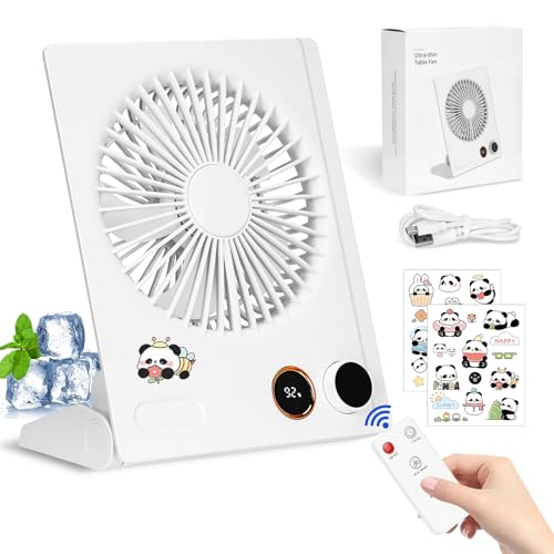 UCAMP Ventilateur de Bureau Portable,Mini Ventilateur USB Recharg...