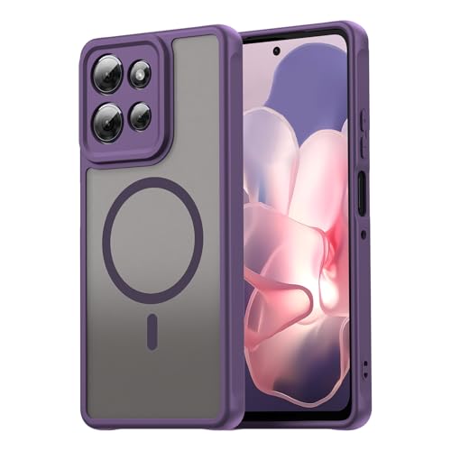 Image of Compatible with Moto G Play 2025 Case Cover,Compatible with MagSafe,Anti-Fall,Compatible with Motorola Moto G Power 2025 / Moto G 5G (2025) XT2513V T2513-1 Cell Protective Phone Case Purple