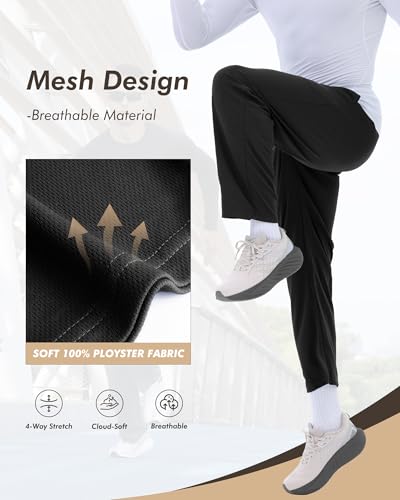 3 Pack Mens Sweatpants with Pockets - Mesh Open Bottom Athletic Joggers for Men Loose Fit Gym Workout Running Casual Pants2