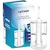 Optum Duo Flossing Toothbrush 2-in-1 Electric Toothbrush Water Flosser Combo – Sonic Toothbrush with 40k Vibrations & High Pressure Dental Flosser, 5 Brushing Modes, Ideal for Braces & Implants