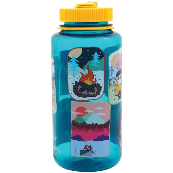 Image of Nalgene 32 oz Wide Mouth Water Bottle | BPA-Free, Durable & Leak Proof,