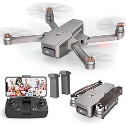Cargador Frontal Mas Grande Del Mundo Motor sin Escobillas Drones con 2 Cámaras 40KM/h MAX Resistente al Viento 4 Niveles Dron 5GHz WIFI FPV Drone con Cámara HD RC Quadcopter para Adultos 2 Baterías Vuelo de 30 Minutos idea16