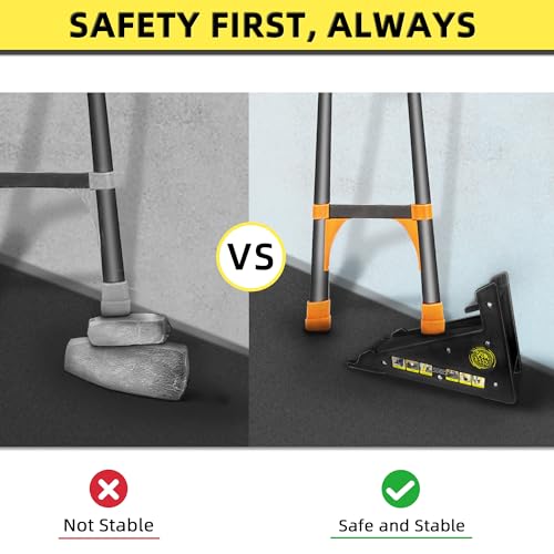 image for MARKETTY Ladder Leveler, Pitch Hopper, Ladder Stabilizer with Storage,