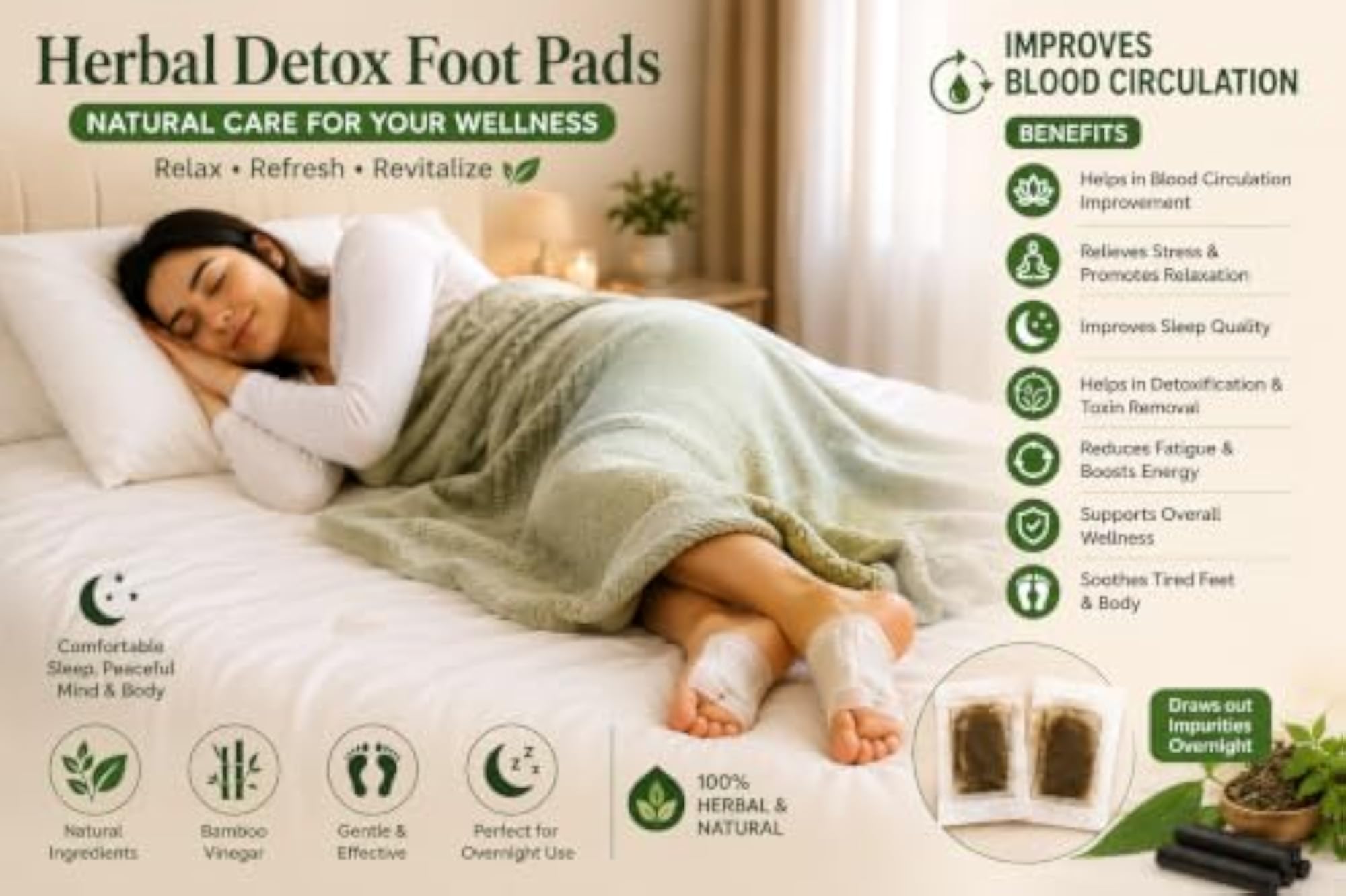 Detox Foot Patches for Weight Loss & Pain Relief