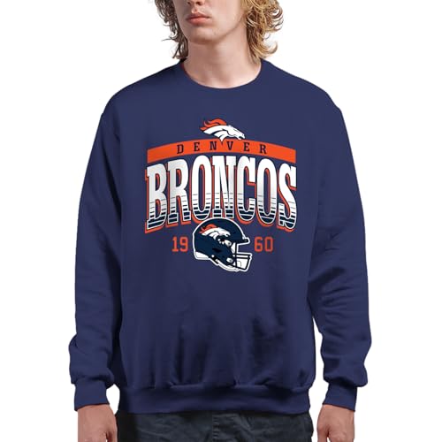 Denver Broncos Mighty - Officially Licensed Adult Crewneck Fleece Sweatshirt