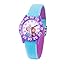 Frozen Plastic Watches 4 - Purple Bezel / Blue and Purple Nylon Strap