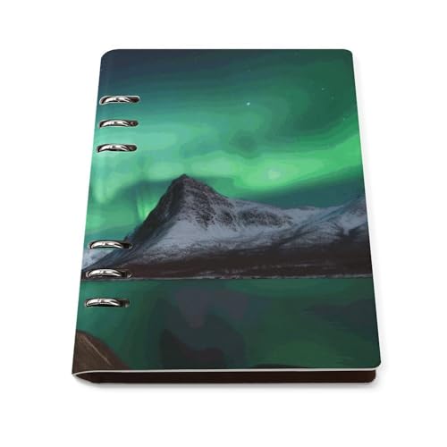 Cuaderno A5 para organizar la rutina y escribir diarios Aurora Borealis en la oficina