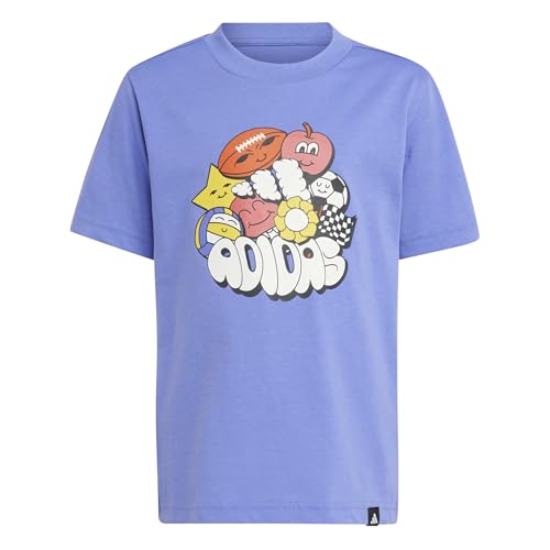 T-Shirt Mixte Enfant adidas Fun Graphic en coton doux pour le quotidien des juniors