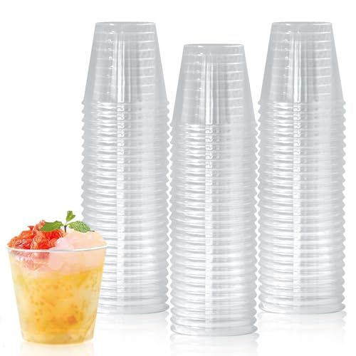 mauepersu 100 vasos reutilizables de 30 ml, vasos de chupito de plástico, irrompibles para vino, café, bebidas, batidos, degustación, fiestas