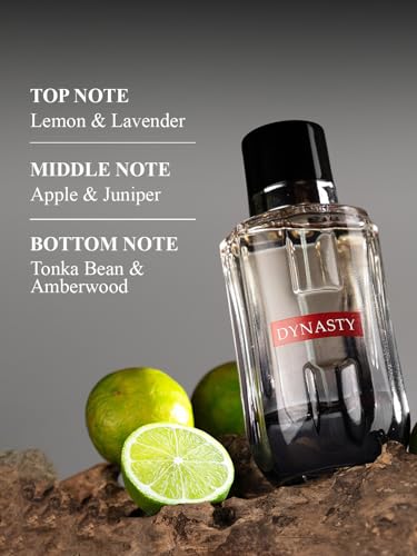 Image of Carlton London Dynasty Eau De Parfum for Men 100ml | Long Lasting Luxury Perfume for Men | Premium Fragrance with Lavender & Amberwood Notes | Fresh and Masculine Scent | Birthday & Gift for Men