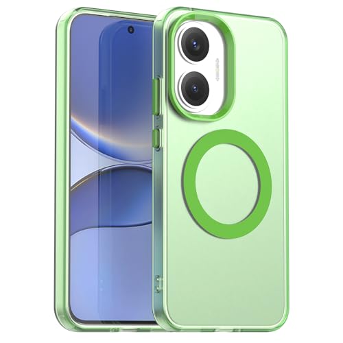 Pzwoxukhov Compatible with Xiaomi Poco F7 5G Case Cover,Compatible with Magsafe,Shockproof Magnetic Phone Case，Compatible with Redmi Turbo 4 Pro Case Green