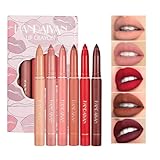 Anglicolor Matte Lip Liner Pencil Set - 12 Assorted Colors High Pigmented Natural Lip Makeup Soft Pe