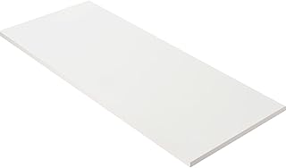 Kaboon 60x24 inches Tabletop, Solid One-Piece Desktop for Sit Stand Desk, Double Desks, L Desk DIY,Wood Countertop Home or Commercial Use,1 inch Thick, White, 23.62" D x 59.1" W