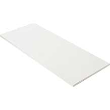 Kaboon 60x20 inches Tabletop, Solid One-Piece Desktop for Sit Stand Desk, Double Desks, L Desk DIY,Wood Countertop Home or Commercial Use,1 inch Thick, White, 20" D x 59.1" W