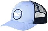 vineyard vines Men's Whale Dot Performance Trucker Hat, Jake Blue, One Size