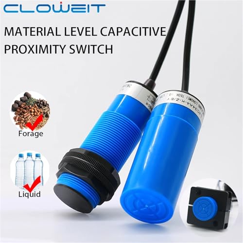Sensor de proximidad capacitivo LJC34A4 AC NC con rango de 1 a 25 mm ajustable M34 2