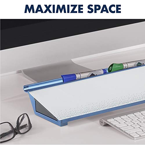 Quartet Glass Dry Erase White Board, Desktop Computer Pad for