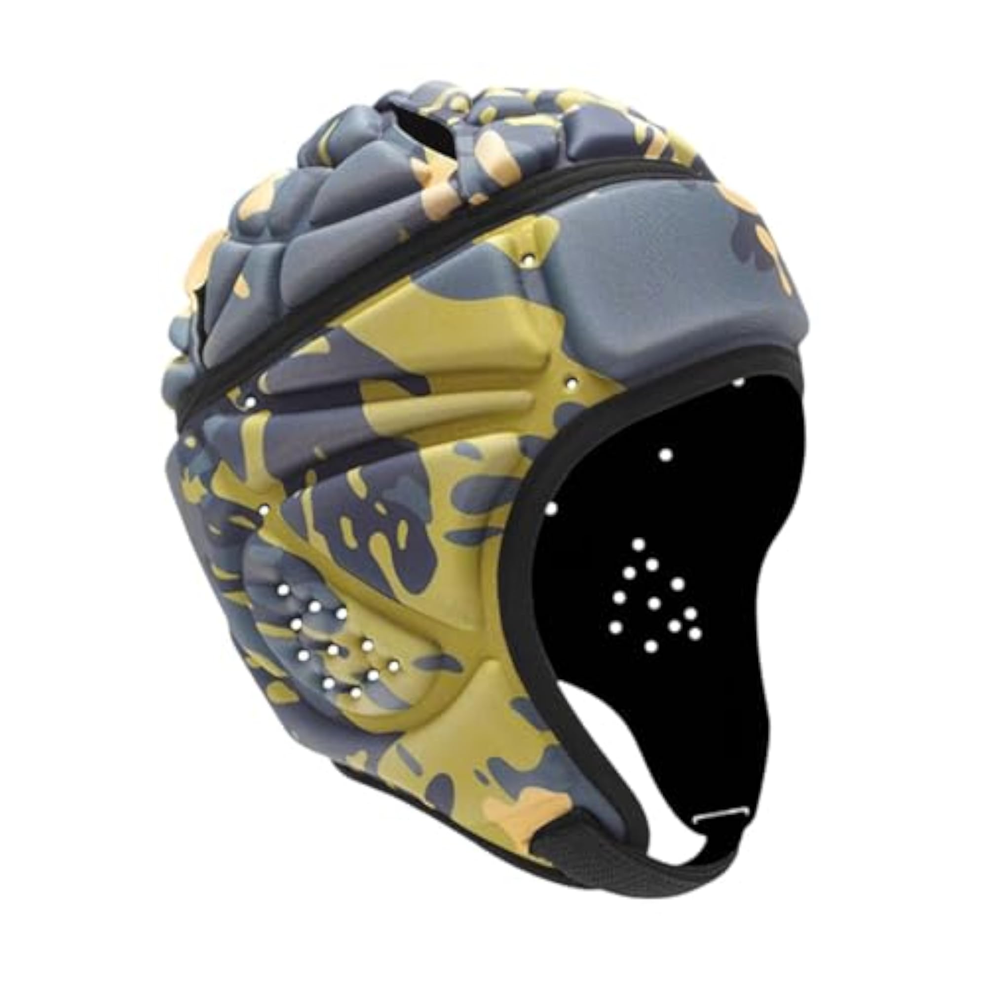 Club Bollywood Rugby Helmet Protection Soft Cap for Training, Khaki