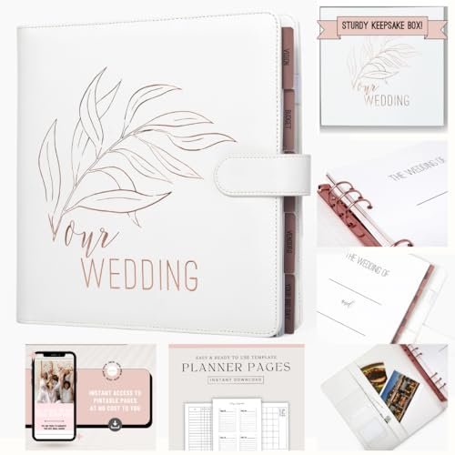 Wedding Planner Book and Organizer for Bride - Perfect Engagement