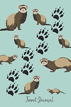Paperback Ferret Journal: Cute Ferret Journal Lined Paper Book